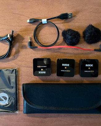 Rode Wireless GO II kit completo 2 trasmettitori