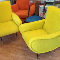 poltrone stile Marco Zanuso anni 60