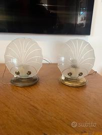 LAMPADA ABAT JOUR VINTAGE ART DECO DESIGN COPPIA