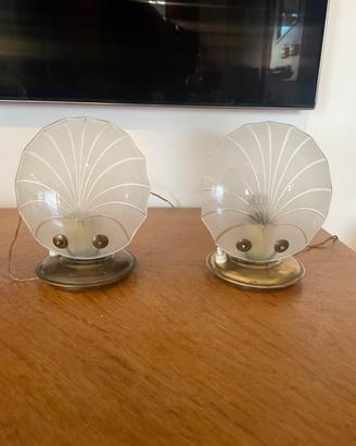 LAMPADA ABAT JOUR VINTAGE ART DECO DESIGN COPPIA