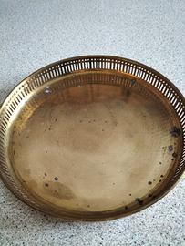 vassoio ottone vintage 