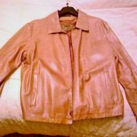 GIACCA IN VERA PELLE COGNAC MIS. 44 Usata