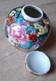 Elegante Vaso "Ginger Jar" in Porcellana Cinese