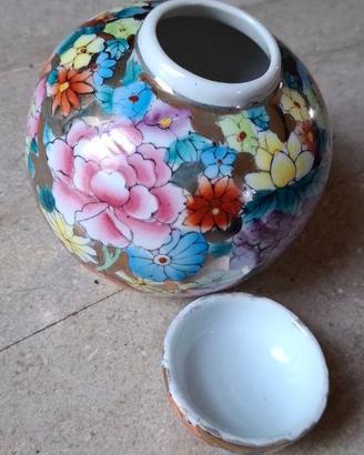 Elegante Vaso "Ginger Jar" in Porcellana Cinese