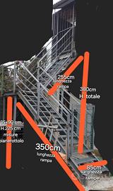 Scala esterna in ferro  