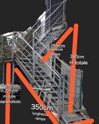 Scala esterna in ferro  