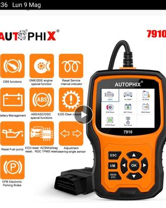 Scanner pro Autofix 7910 Obd2 per Bmw mini