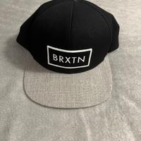 Cappellino Brixton Snapback Nero/Grigio