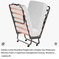 Letto pieghevole con materasso