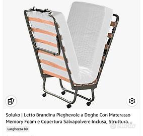 Letto pieghevole con materasso