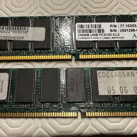 RAM DDR PC 266 128MB + 256MB PC2100