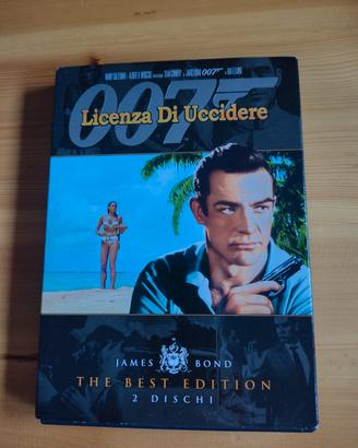DVD del film Licenza di Uccidere con James Bond.

