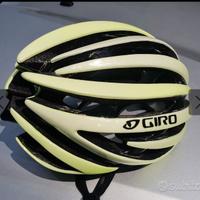 Casco Giro giallo fluo M + occhiali 4 lenti +compl