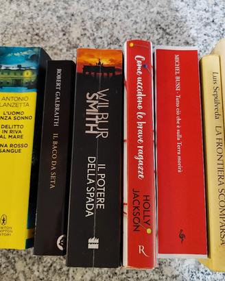 libri vari (principalmente thriller e gialli)