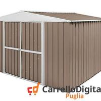 Box in Acciaio da giardino 360x345cm tortora