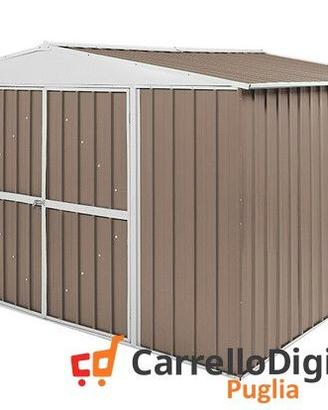Box in Acciaio da giardino 360x345cm tortora