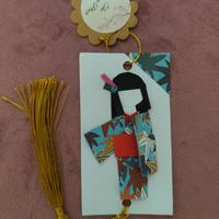 segnalibro geisha origami
