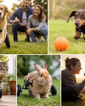 Carrellino cani e animali disabili