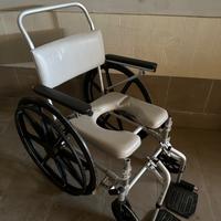Sedia a rotelle impermeabile per wc