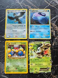 8 carte pokemon rare francesi