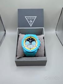 Orologio Guess Cronografo Azzurro Giallo