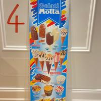 Cartello vintage insegna gelati MOTTA