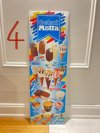 Cartello vintage insegna gelati MOTTA