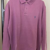 Polo vintage Polo Ralph Lauren maniche lunghe rosa
