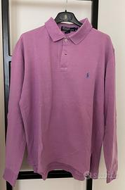 Polo vintage Polo Ralph Lauren maniche lunghe rosa
