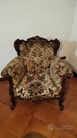 Divano, poltrona e tavolino