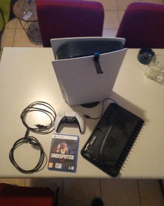 PS5 750GB +supporti+gioco +joystick 
