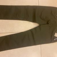 Pantaloni cotone verde militare nuovo
