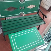  panca piu tavolino legno 