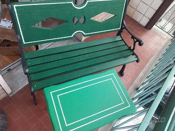  panca piu tavolino legno 