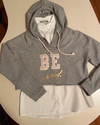 Felpa + camicia PLEASE taglia S