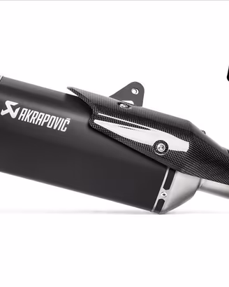 TERMINALE AKRAPOVIC TITANIO BLACK CARBONIO OMOLOGA