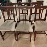 Set sedie di legno - antiche / vintage