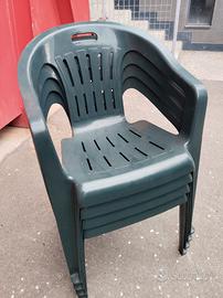 sedie da esterno impilabili 