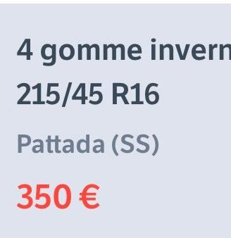 4 gomme invernali Momo 215/45 R16