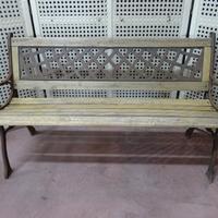 PANCHINA LEGNO E GHISA