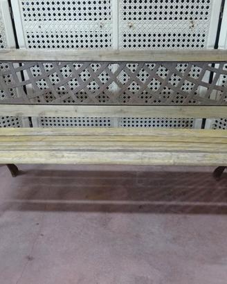 PANCHINA LEGNO E GHISA