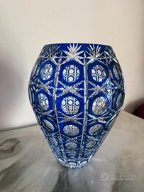 vaso in cristallo di Boemia
