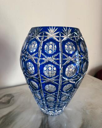 vaso in cristallo di Boemia