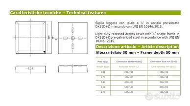 Chiusino metallo 50x50