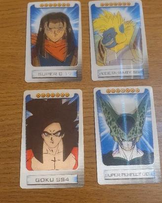 4 Lamincards Dragon Ball Morphing Card Parmalat