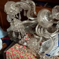 Lampadario in vetro murano