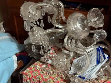 Lampadario in vetro murano