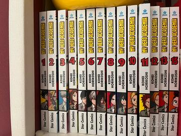 Manga di My Hero Acedemia da 1 a 15