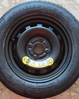 Ruota di scorta 175/65R14 82T cerchio 4x108