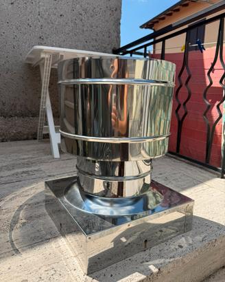 Comignolo in acciaio inox per canna fumaria